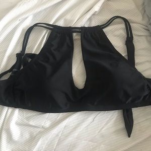 Black bathing suit top